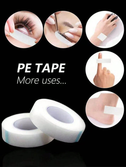 6 Rolls PE Eyelash Extension Tapes, Mini Transparent PE Tapes, Lower Eyelash Tapes, Makeup Tools/Eyelash Tools