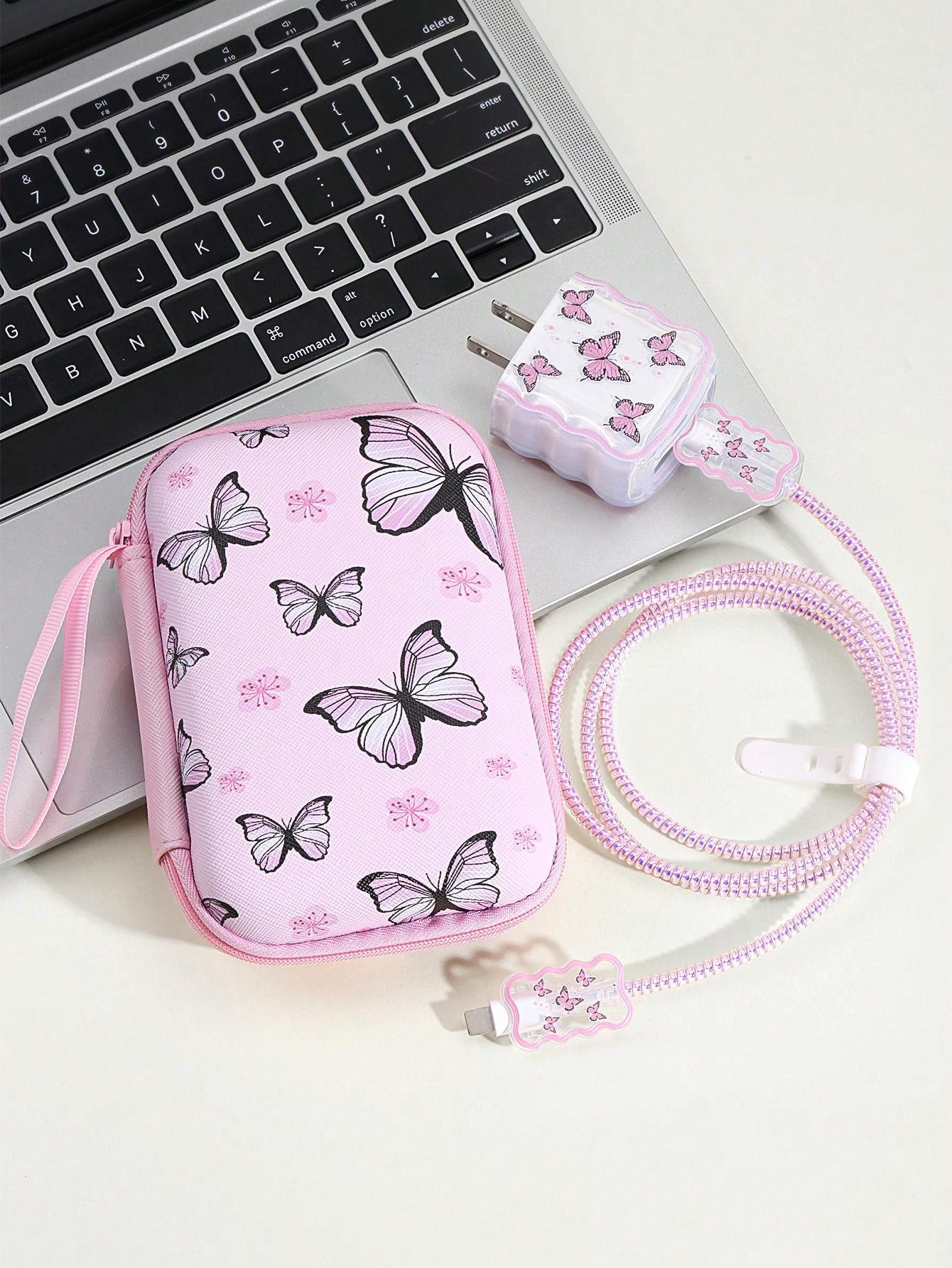 6pcs Eva Data Cable Storage Bag + Heart Shaped 1.5m Cable Winder & Clip, Tpu Charging Head Protector, Compatible With Iphone 12/13/14 Series, 20w Fast Charging Data Cable Cable Organizer