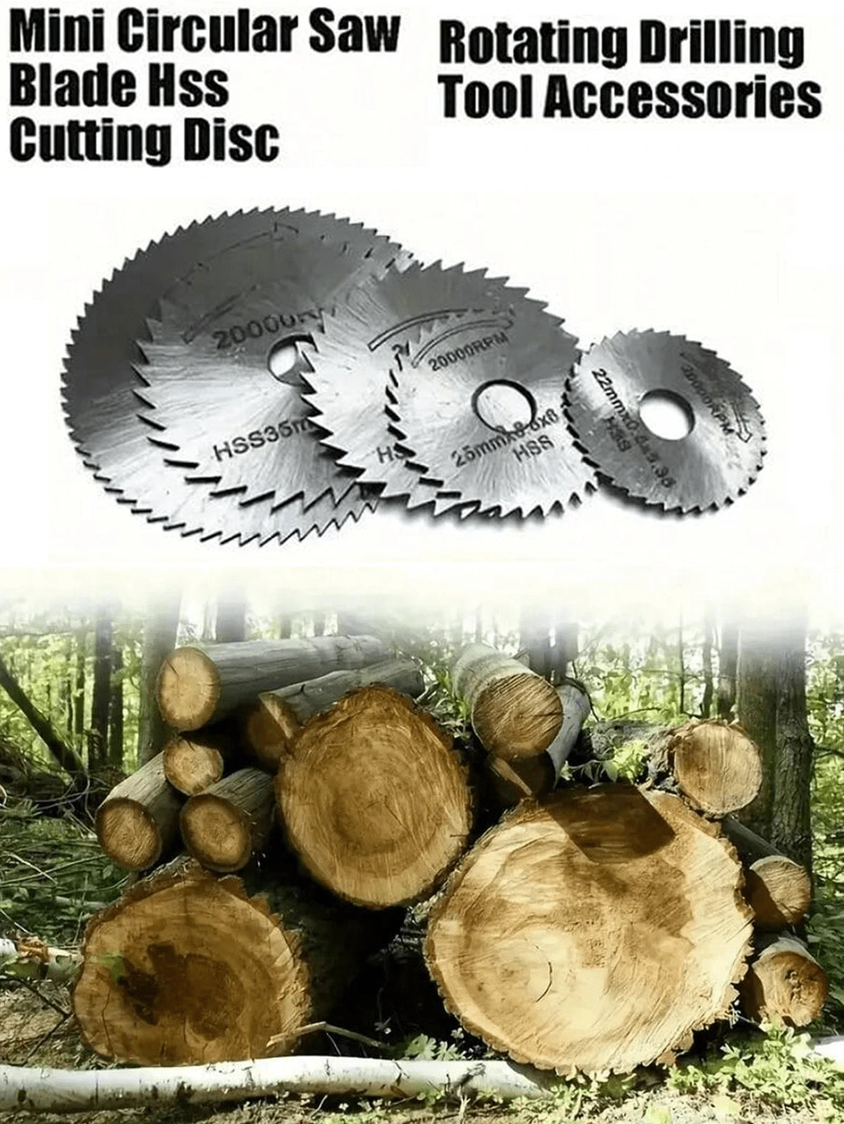 6pcs High Speed Steel Mini Saw Blade Set, Suitable For Wood, Plastic And Metal- Stainless Steel Material With Arbor- Ideal For DIY Enthusiasts And Professionals- Perfect For Small Projects And Repa