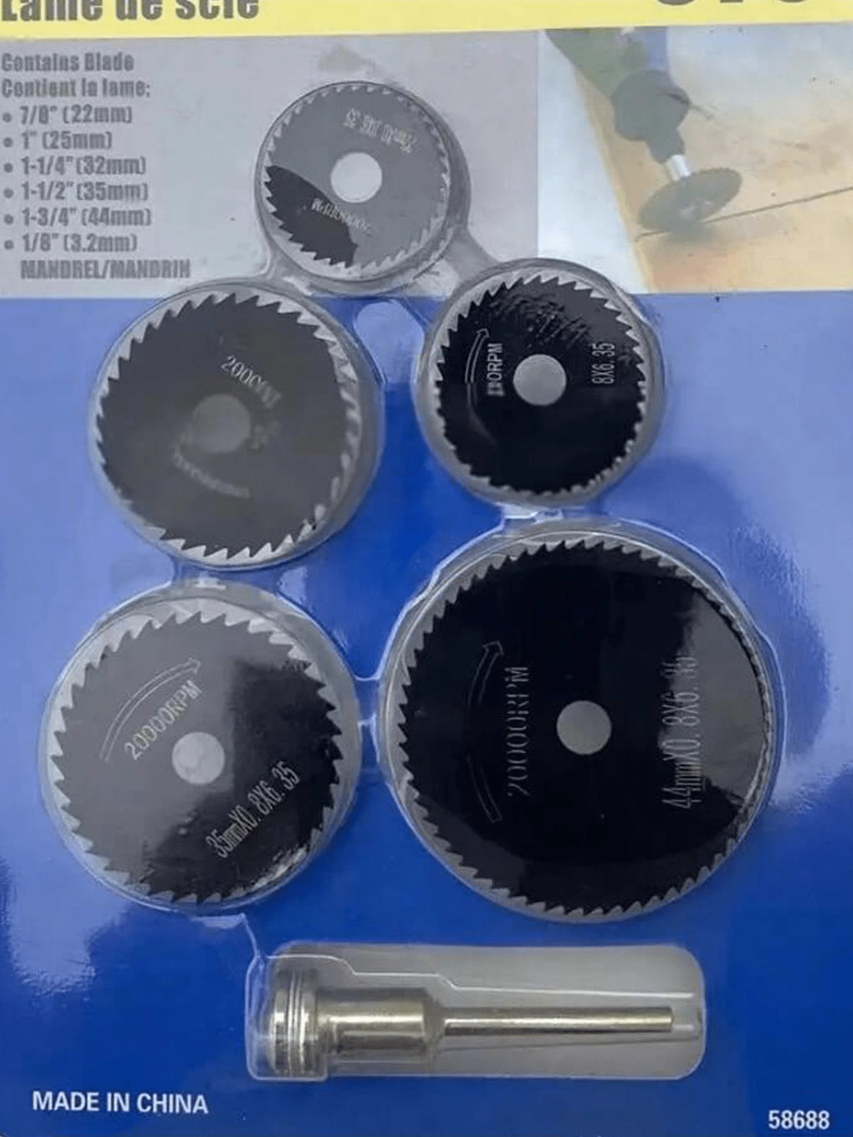 6pcs High Speed Steel Mini Saw Blade Set, Suitable For Wood, Plastic And Metal- Stainless Steel Material With Arbor- Ideal For DIY Enthusiasts And Professionals- Perfect For Small Projects And Repa