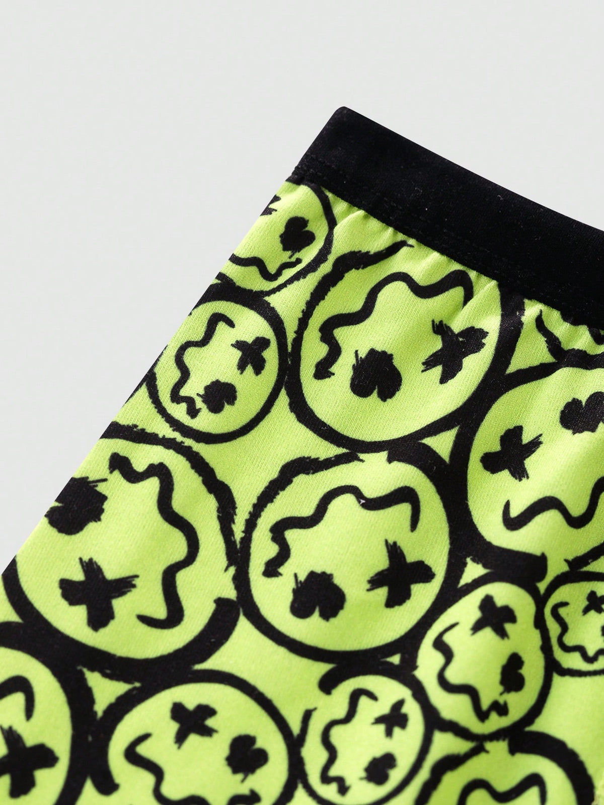 6pcs/Set Teenage Boy Stylish Smiling Face Print Elastic Waist Band Boxers, Casual Sports Underwear For College & High School Students