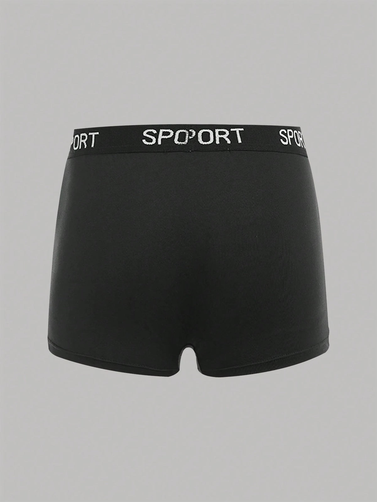 6pcs Teen Boy Simple Comfortable Letter Elastic Waist Briefs
