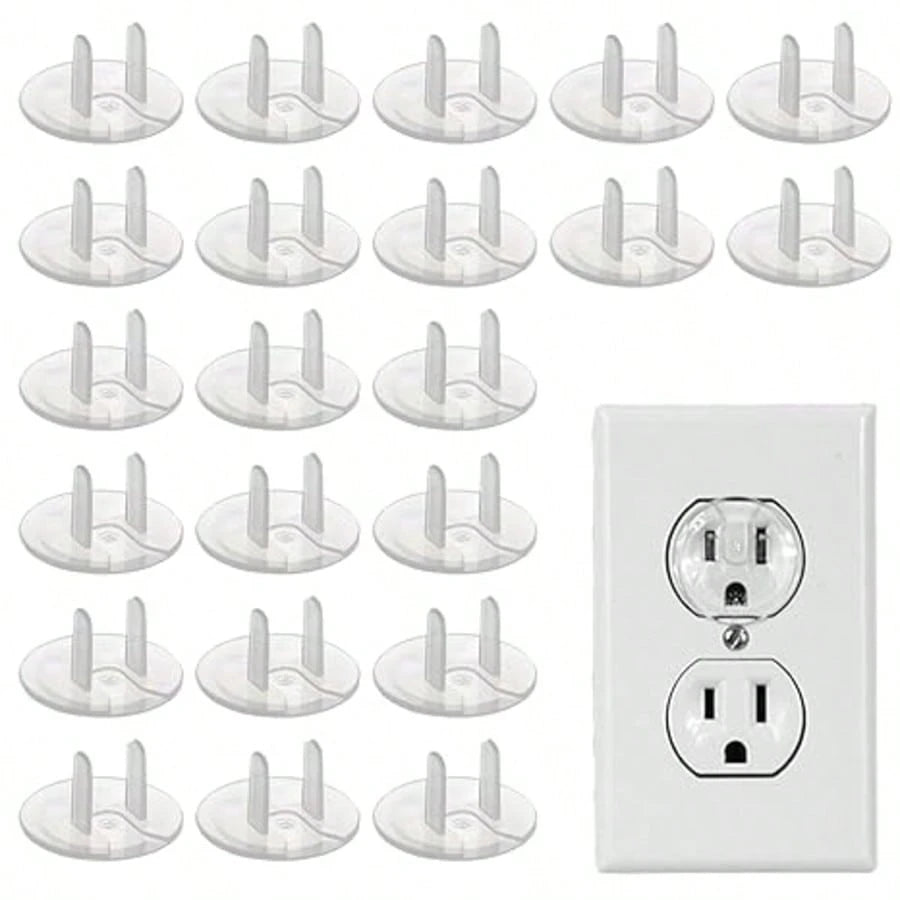 7/10/15pcs American Standard Transparent Outlet Cover Plates, Tool-Free, Dustproof And Child- Outlet Protectors, Suitable For Home, Office And Kitchen, Wall, Countertop, Light Switch Decorative Elect