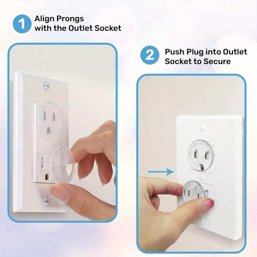 7/10/15pcs American Standard Transparent Outlet Cover Plates, Tool-Free, Dustproof And Child- Outlet Protectors, Suitable For Home, Office And Kitchen, Wall, Countertop, Light Switch Decorative Elect