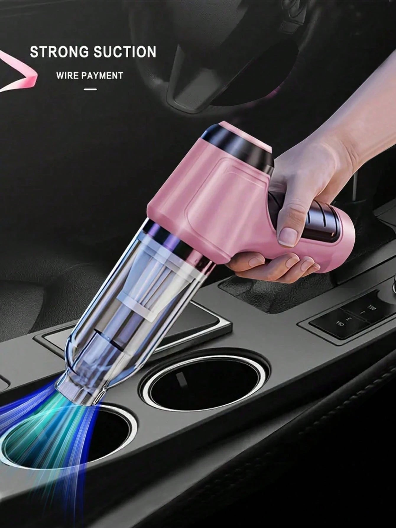 7-In-1 Portable Wireless Vacuum Cleaner, 2400mAh Rechargeable Battery High-Power Mini Vacuum, Compressor Air Blower And Pump Handheld Vacuum With Brushless Motor Suitable For Car, Home, Office, Campin