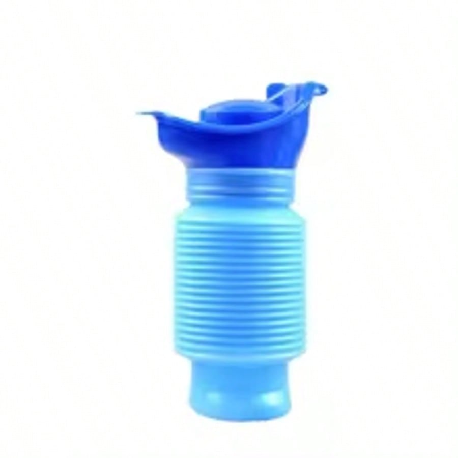 750ml Portable Outdoor Car Urinal, Retractable No-Squat Design For Women & Kids, Travel, Camping, Hiking Emergency Use, Collapsible