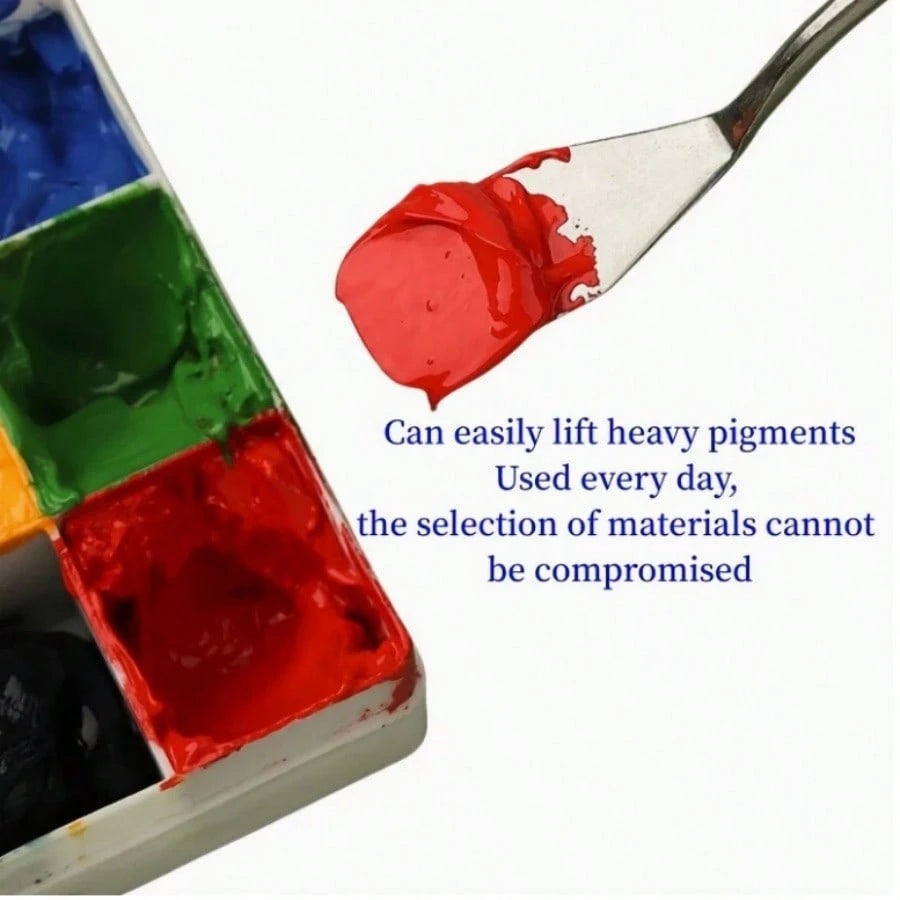 7pcs Professional Palette Knives, Stainless Steel Oil Brushes For Painting, Paint Scrapers, Oil Painting Palette Knives, Stainless Steel Paint Scrapers,Back To School,School Supplies