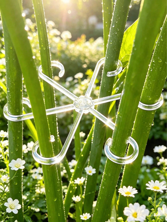 8/4/1pc Plant Support Clips, Plant Stem Support, Monstera And Snake Plant Stem Fixer, Indoor Large Plant Anti-Toppling Bracket, Flower Stem Fixing Clip, Potted Plant Gardening Training Tool, Balcony A