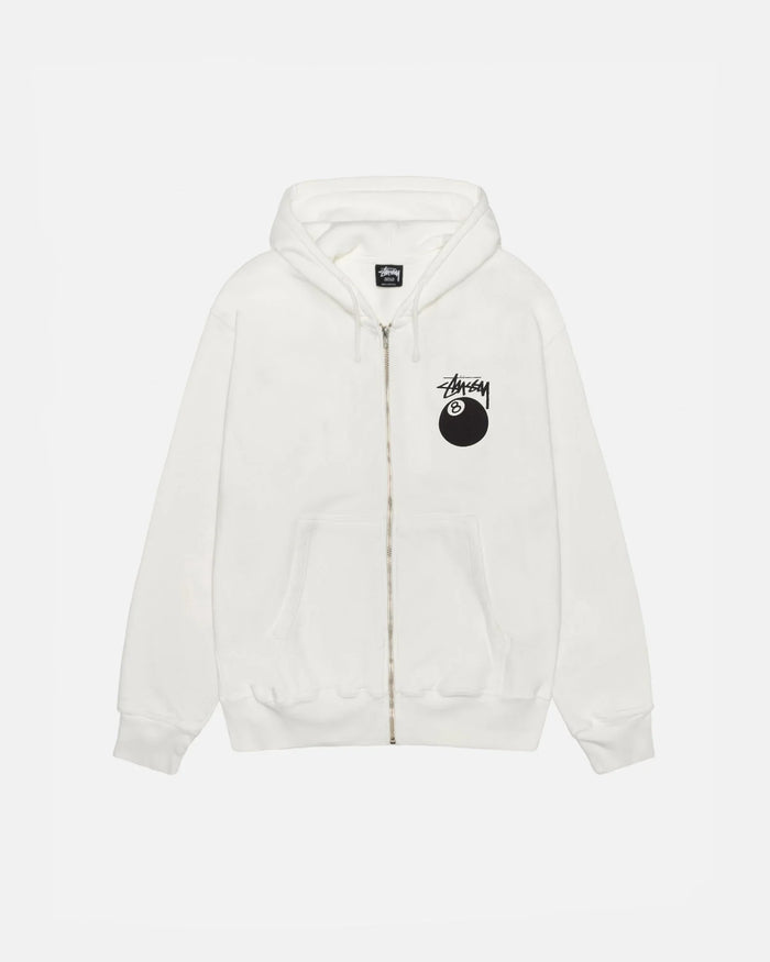 8 BALL ZIP HOODIE PIGMENT DYED - Four Street
