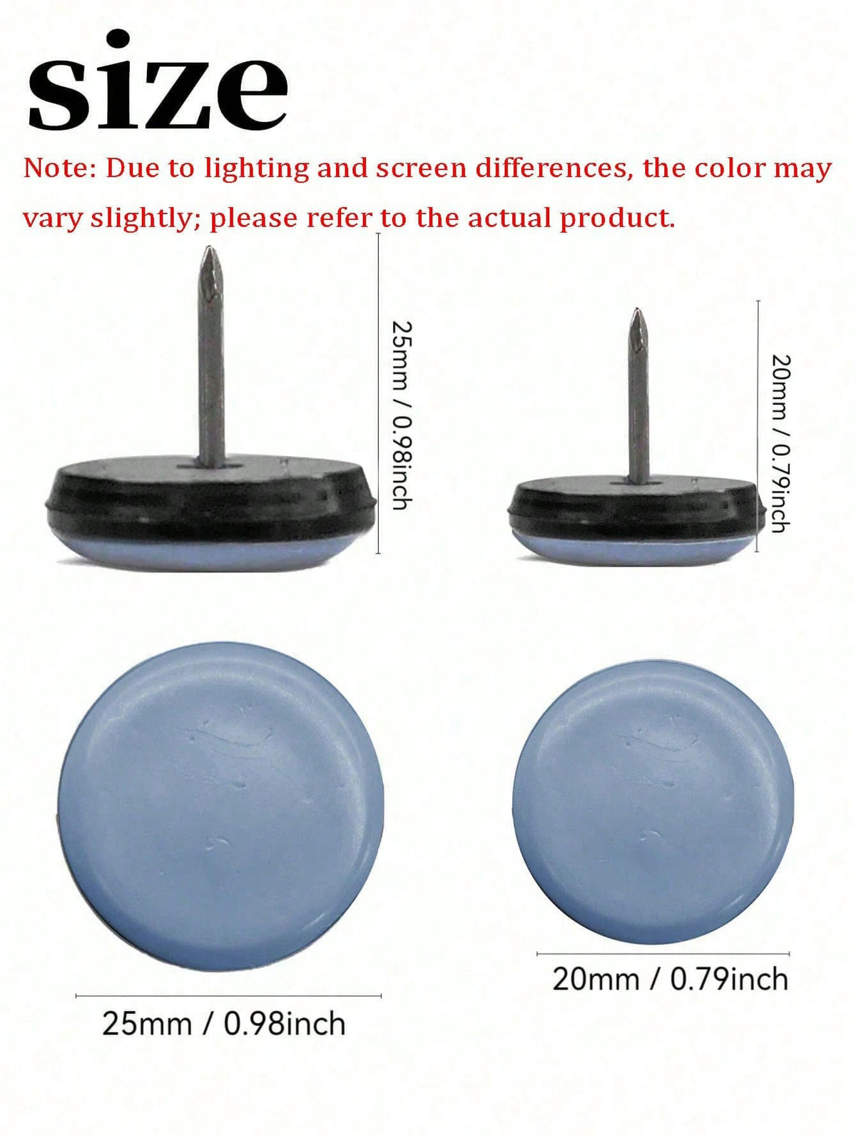8 Pcs Furniture Sliders, Heavy Duty Chair Glides For Wood Floor, Easy Move & Floor Protection