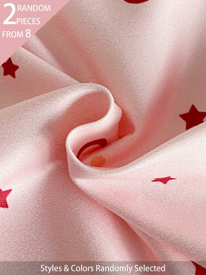 "8 Sets Random,Style 2 Set " Baby Girls Pajamas Crew Neck Long Sleeve NightgownFor Toddler,Breathable Skin-Friendly Home Wear Set