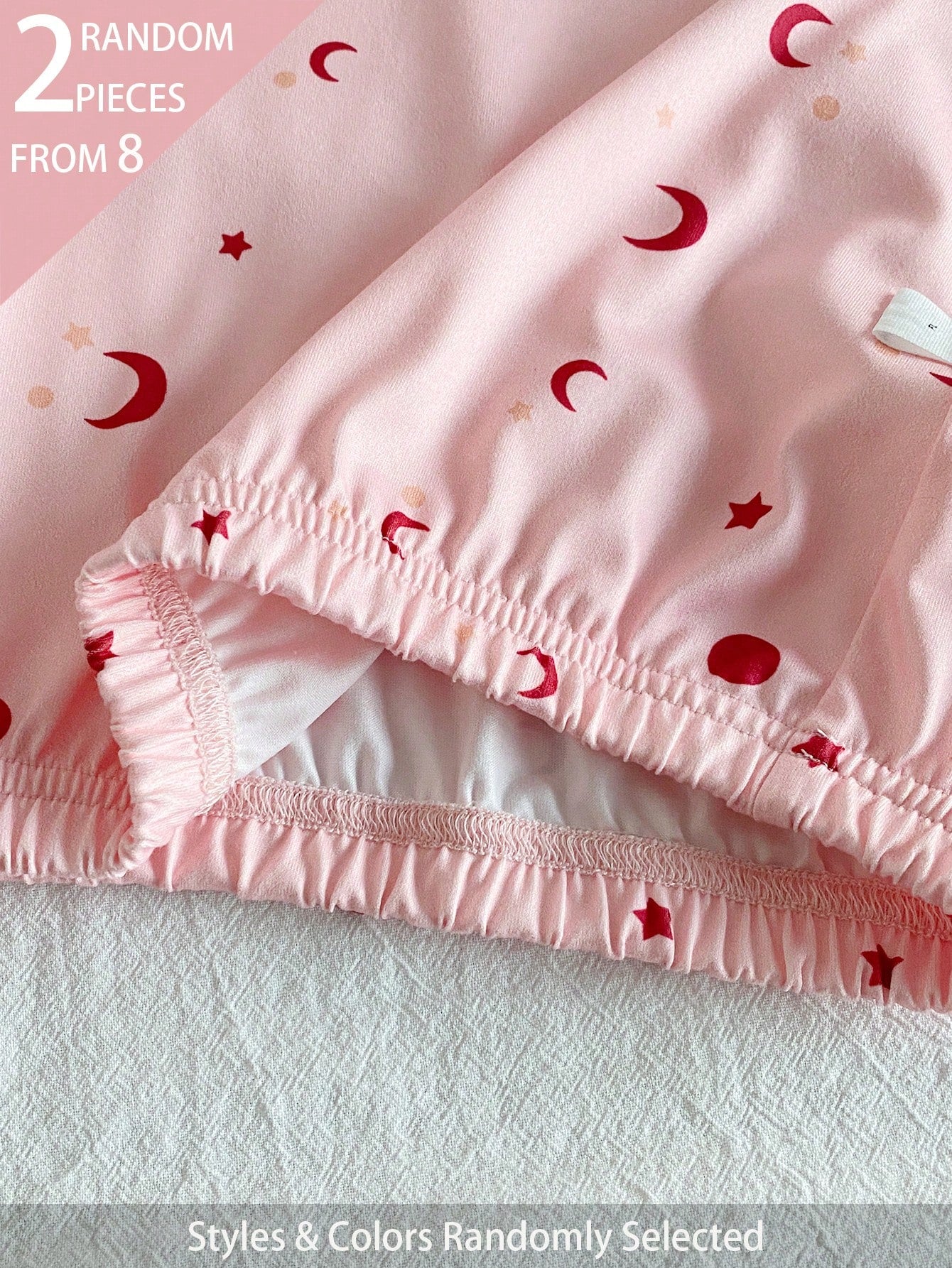 "8 Sets Random,Style 2 Set " Baby Girls Pajamas Crew Neck Long Sleeve NightgownFor Toddler,Breathable Skin-Friendly Home Wear Set
