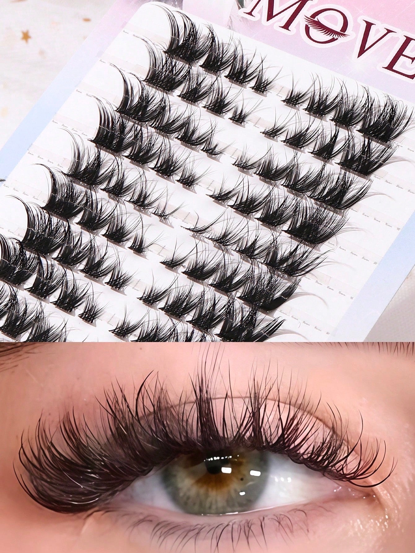 80pcs (8-15mm) Fox Fur D-Curl Fluffy Mink Lashes Extension Kit, Natural & Soft, For Longer Lashes. Lash Clusters, False Eyelashes, Individual Lashes, Fake Lashes