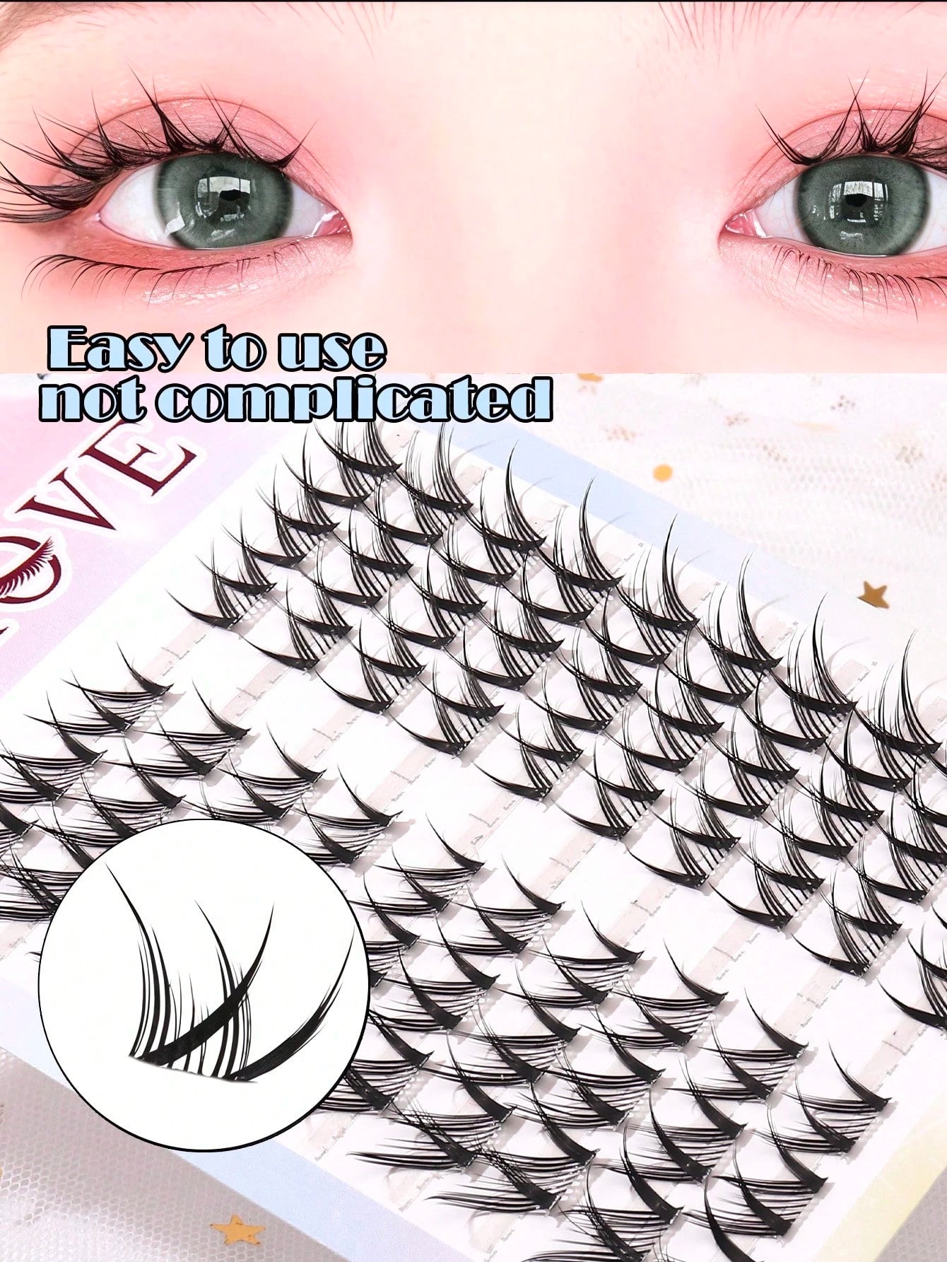 80pcs (8-15mm) Fox Fur D-Curl Fluffy Mink Lashes Extension Kit, Natural & Soft, For Longer Lashes. Lash Clusters, False Eyelashes, Individual Lashes, Fake Lashes