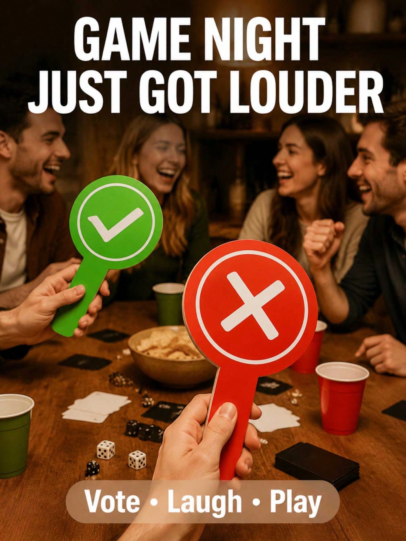 8pcs Double-Sided Handheld Response Cards - "Correct" & "Incorrect" Signs, Handheld Voting Paddles, Answer Paddles, For Classroom Interactive Teaching Props, Family Games, Interactive Learning Activit