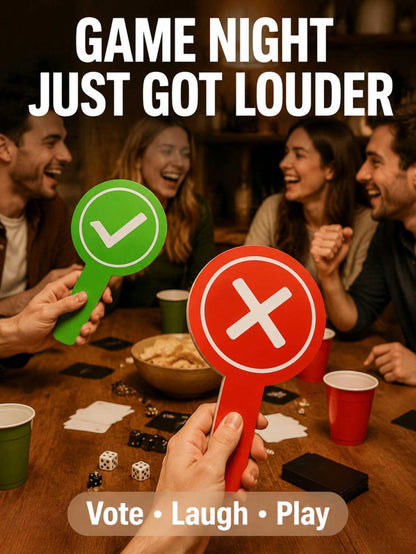 8pcs Double-Sided Handheld Response Cards - "Correct" & "Incorrect" Signs, Handheld Voting Paddles, Answer Paddles, For Classroom Interactive Teaching Props, Family Games, Interactive Learning Activit