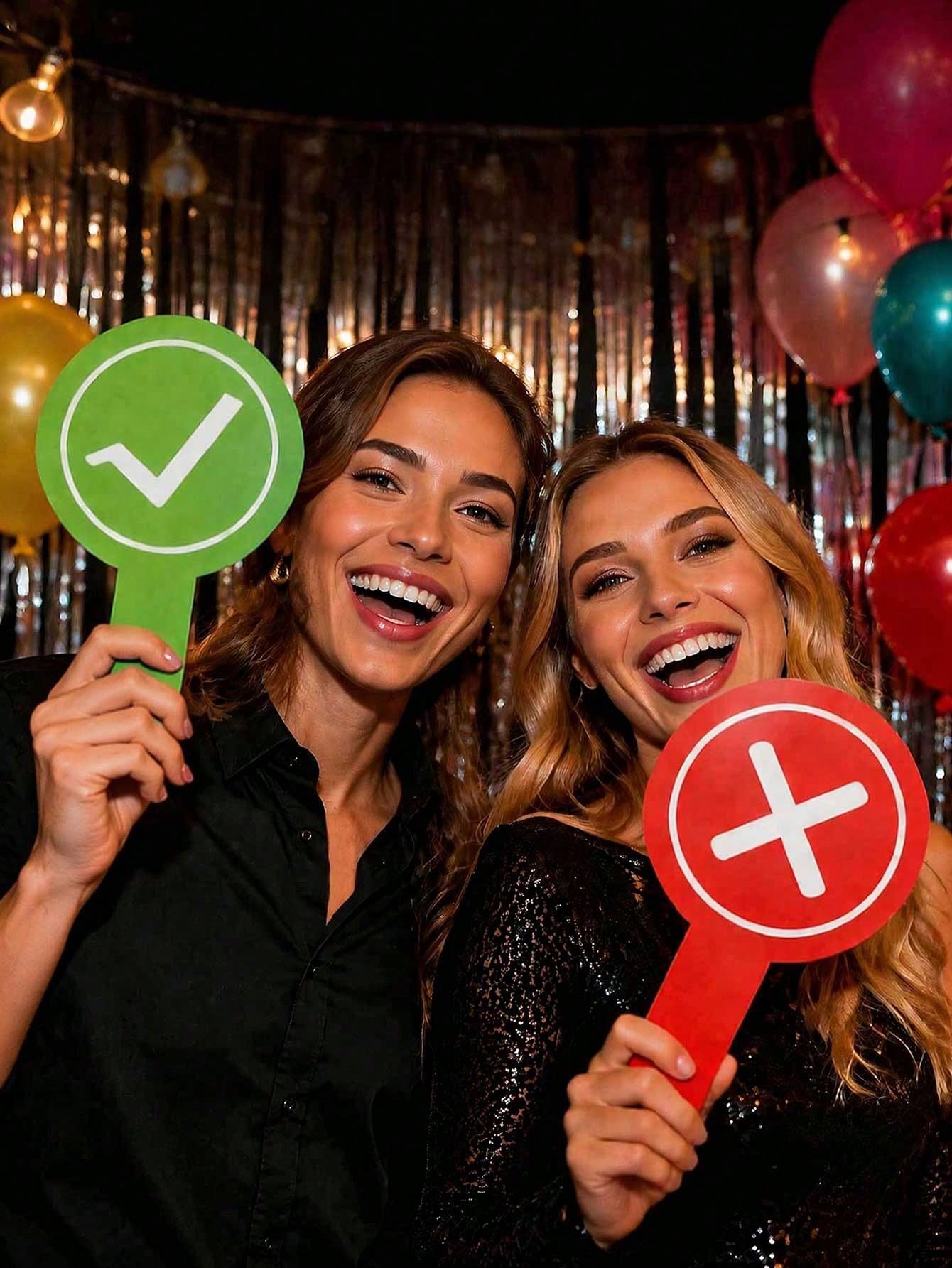 8pcs Double-Sided Handheld Response Cards - "Correct" & "Incorrect" Signs, Handheld Voting Paddles, Answer Paddles, For Classroom Interactive Teaching Props, Family Games, Interactive Learning Activit