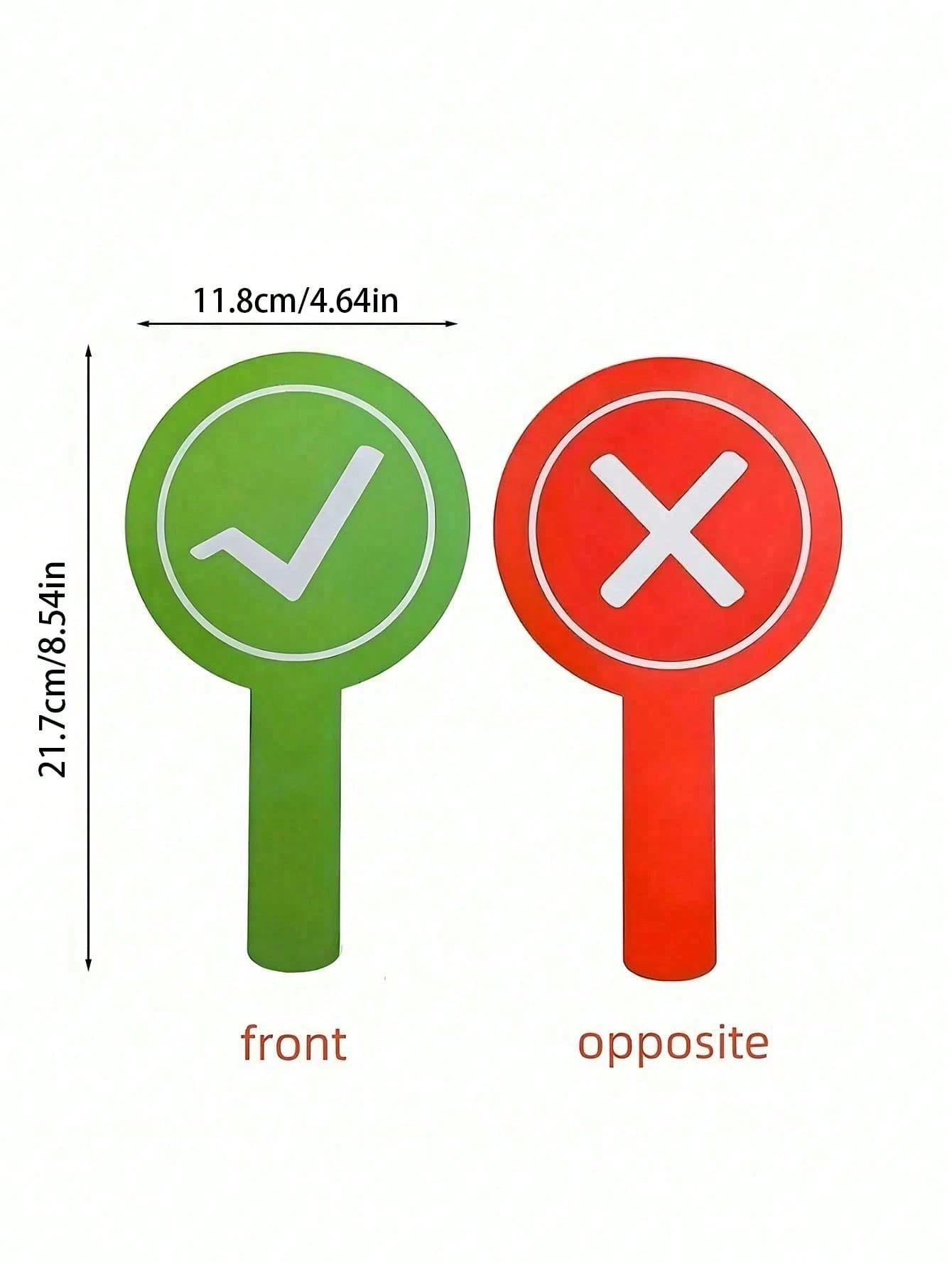 8pcs Double-Sided Handheld Response Cards - "Correct" & "Incorrect" Signs, Handheld Voting Paddles, Answer Paddles, For Classroom Interactive Teaching Props, Family Games, Interactive Learning Activit