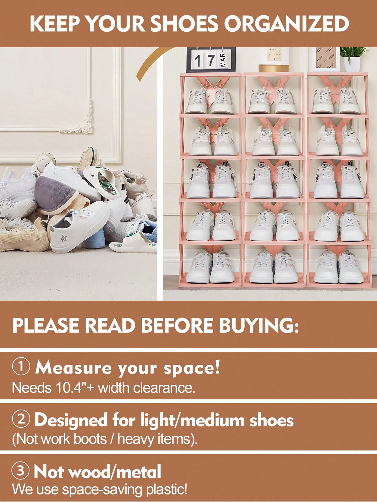 9/6 Tier Vertical Shoe Stand Space Saving Narrow Shoe Rack, Small Shoe Shelf, DIY Free Standing Shoes Storage Organizer For Entryway, Closet, Hallway, Easy Assembly And Stable In Structure, Black & Wh