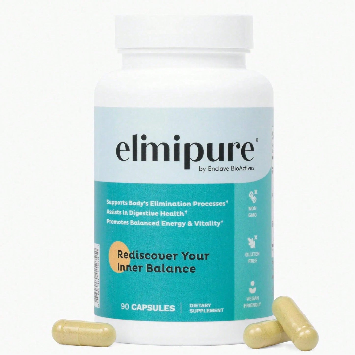90 Capsules Enclave BioActives Elimipure Natural Formula