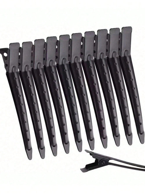 96/48/24pcs Assorted Hair Clips- Alligator Clips Suitable For Long Curly And Thick Hair; 24pcs Duck Clips For Women; Black Metal Salon Hair Clips; Curling Clips; Hair Rollers; Back To School Essentia