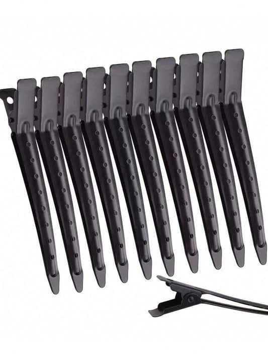 96/48/24pcs Assorted Hair Clips- Alligator Clips Suitable For Long Curly And Thick Hair; 24pcs Duck Clips For Women; Black Metal Salon Hair Clips; Curling Clips; Hair Rollers; Back To School Essentia