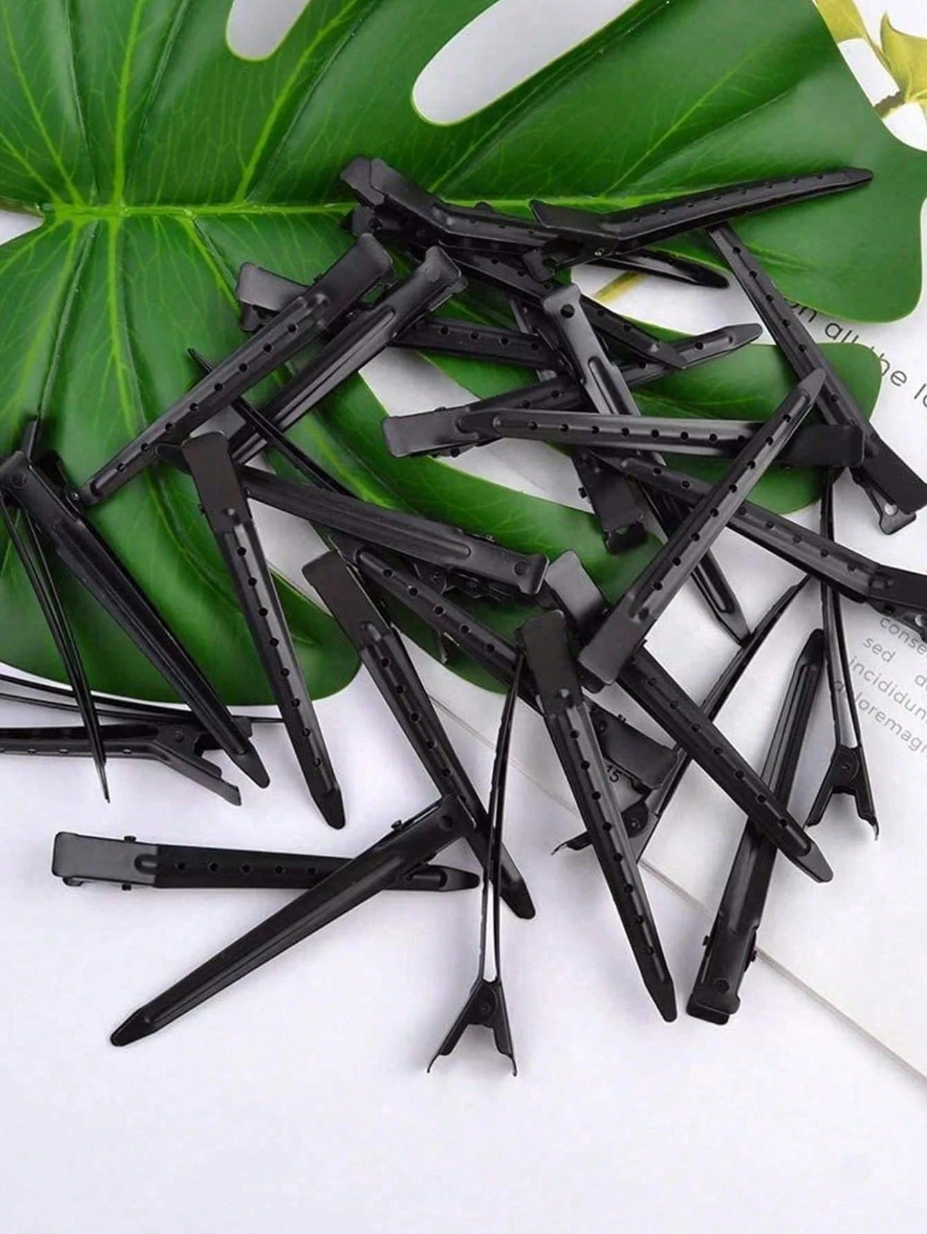96/48/24pcs Assorted Hair Clips- Alligator Clips Suitable For Long Curly And Thick Hair; 24pcs Duck Clips For Women; Black Metal Salon Hair Clips; Curling Clips; Hair Rollers; Back To School Essentia