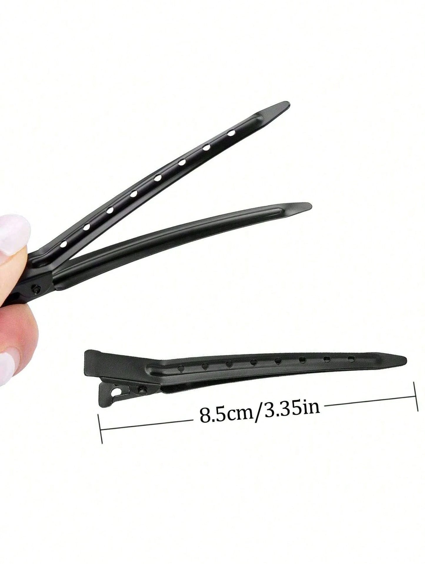 96/48/24pcs Assorted Hair Clips- Alligator Clips Suitable For Long Curly And Thick Hair; 24pcs Duck Clips For Women; Black Metal Salon Hair Clips; Curling Clips; Hair Rollers; Back To School Essentia