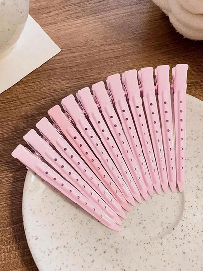 96/48/24pcs Assorted Hair Clips- Alligator Clips Suitable For Long Curly And Thick Hair; 24pcs Duck Clips For Women; Black Metal Salon Hair Clips; Curling Clips; Hair Rollers; Back To School Essentia