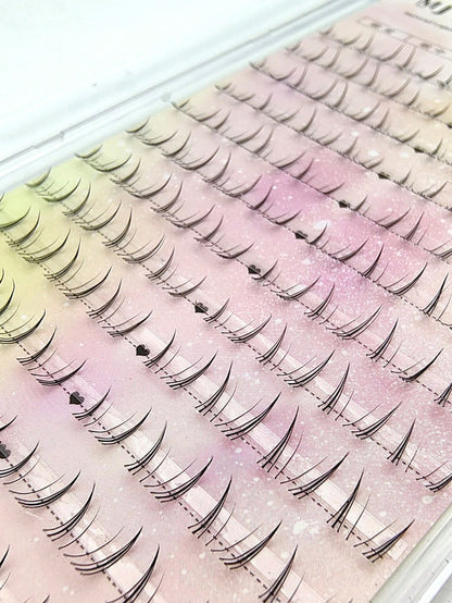 96 Pairs Natural-Looking False Eyelashes, 3-In-1 Korean Style Easy-To-Wear Lower Lash Extensions For Beginners Lash Clusters,Eye Lash Clusters,Individual Eyelashes,Lashes,Fake Lashes