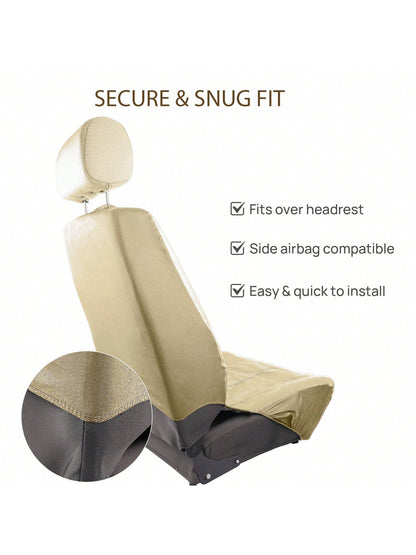 9pcs PU Leather Universal Car Seat Cover 5 Seats Waterproof Cushion, Car Seat Cover Full Set, Car Accessories, SN1702