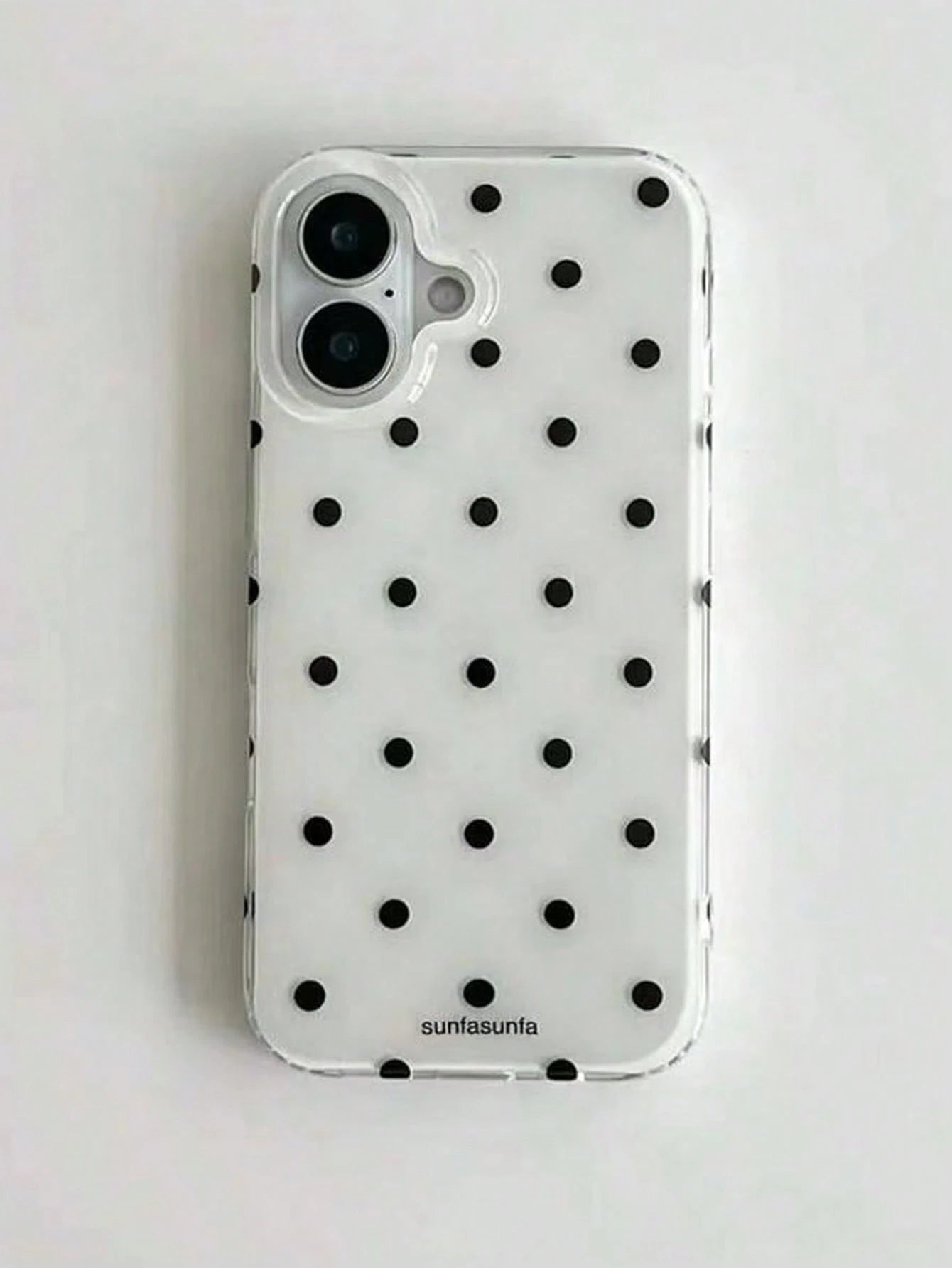 A Fashionable Phone Case, Minimalist And Cute Design, Black And White Polka Dot Pattern, Suitable For IPhone 11 To 17 Series, Including Pro Max Versions.