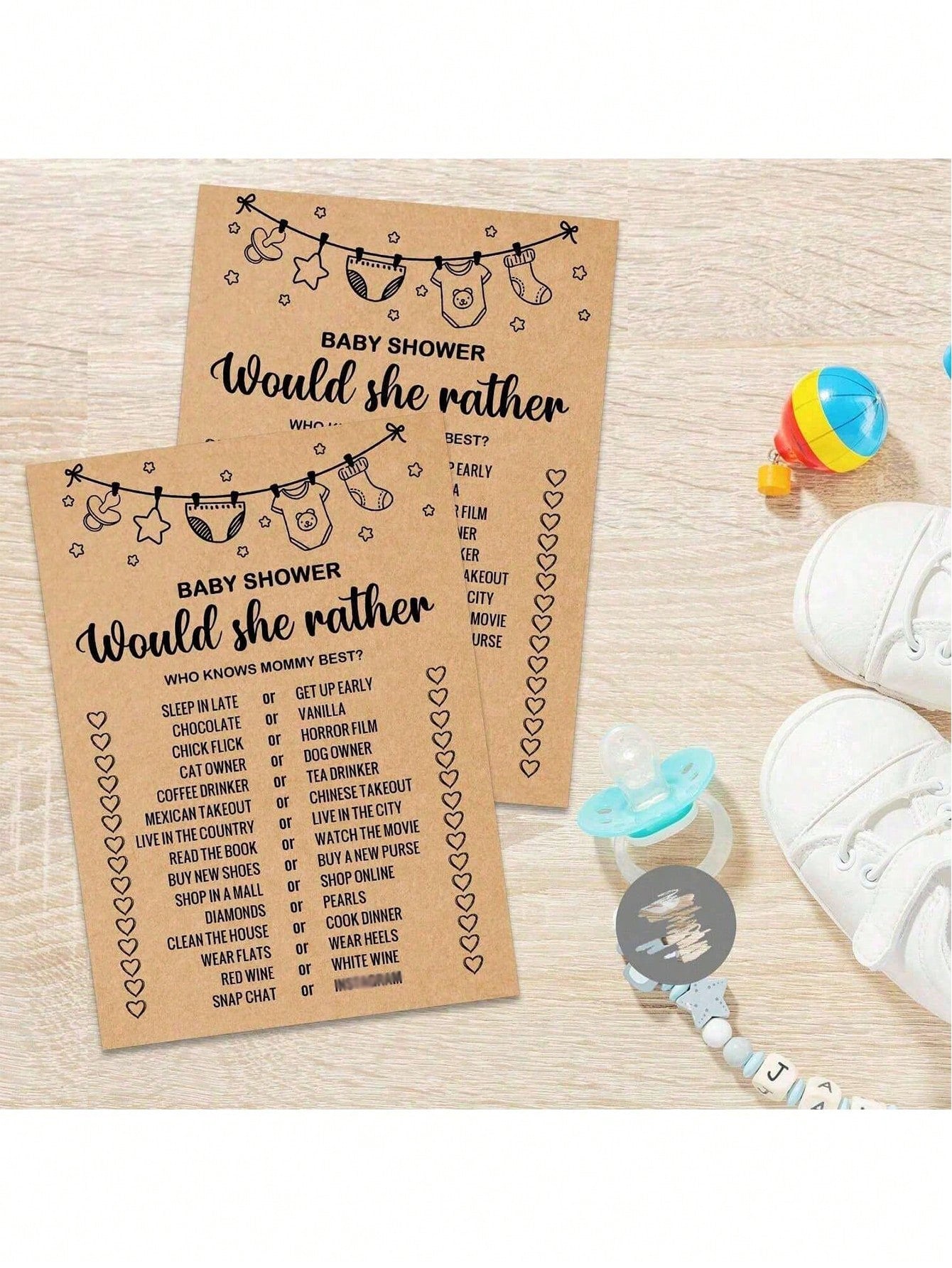A Set Of Baby Shower Games, Baby Letter Search Game Cards, Baby Shower Party Games And Activities, Party Activity Ideas Supplies, Baby Shower Ideas, Craft Paper With 20 Game Cards