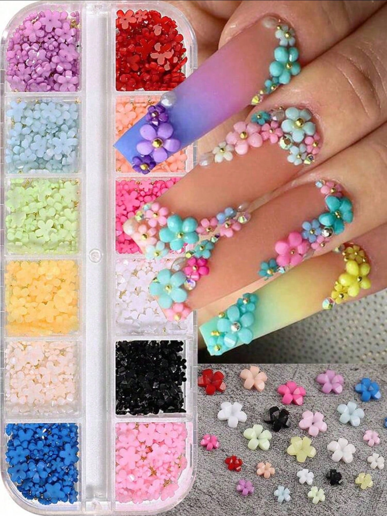 AB Crystal Nail Art Rhinestone Set- Multi-Size Flat Gems With Tweezers And Pen, Suitable For DIY Nail Decoration, Odorless, Nail Jewelry Nails Nail Supplies Nail Charms