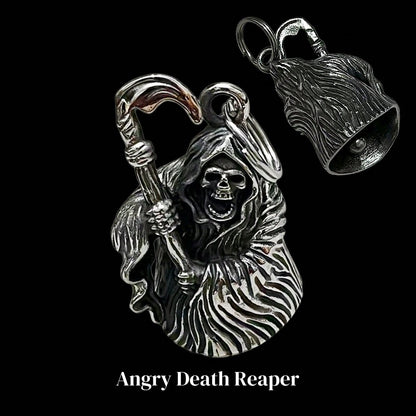 AD 1pc Motorcycle Bell For Men & Women, Bicycle Bell Accessory, Riding Safety Protection Gear, Motorcycle Angel Bell, Evil-Warding Bell, Retro Punk Motorcycle, Stainless Steel Lucky Riding Bell