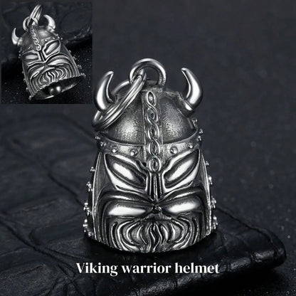 AD 1pc Motorcycle Bell For Men & Women, Bicycle Bell Accessory, Riding Safety Protection Gear, Motorcycle Angel Bell, Evil-Warding Bell, Retro Punk Motorcycle, Stainless Steel Lucky Riding Bell