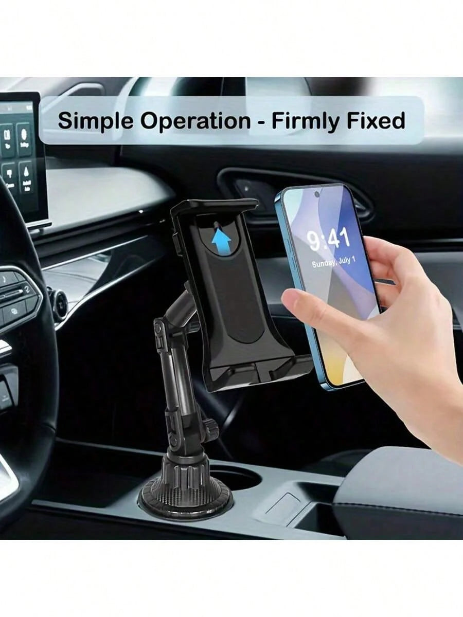 Adjustable Car Cup Holder Mount Bracket For Tablets And Smartphones- Fits 4-13 Inch Devices, Compatible With IPad Mini/Air, Not Suitable For Large, Only Compatible With Iphone, Mini And Similar Mode