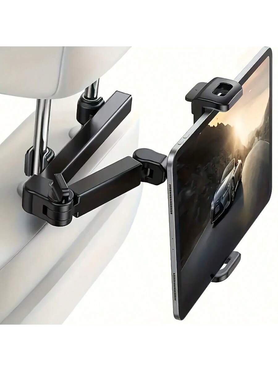 Adjustable Car Headrest Tablet Mount Holder- Car Back Seat Tablet Holder For 4.7-11 Inch Tablets, Essential For Children Road Trips