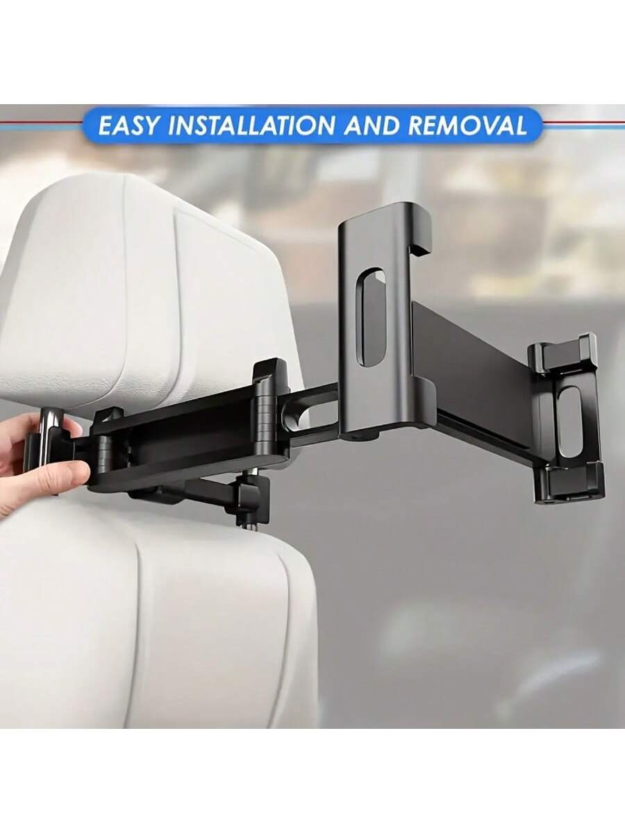Adjustable Car Headrest Tablet Mount Holder- Car Back Seat Tablet Holder For 4.7-11 Inch Tablets, Essential For Children Road Trips