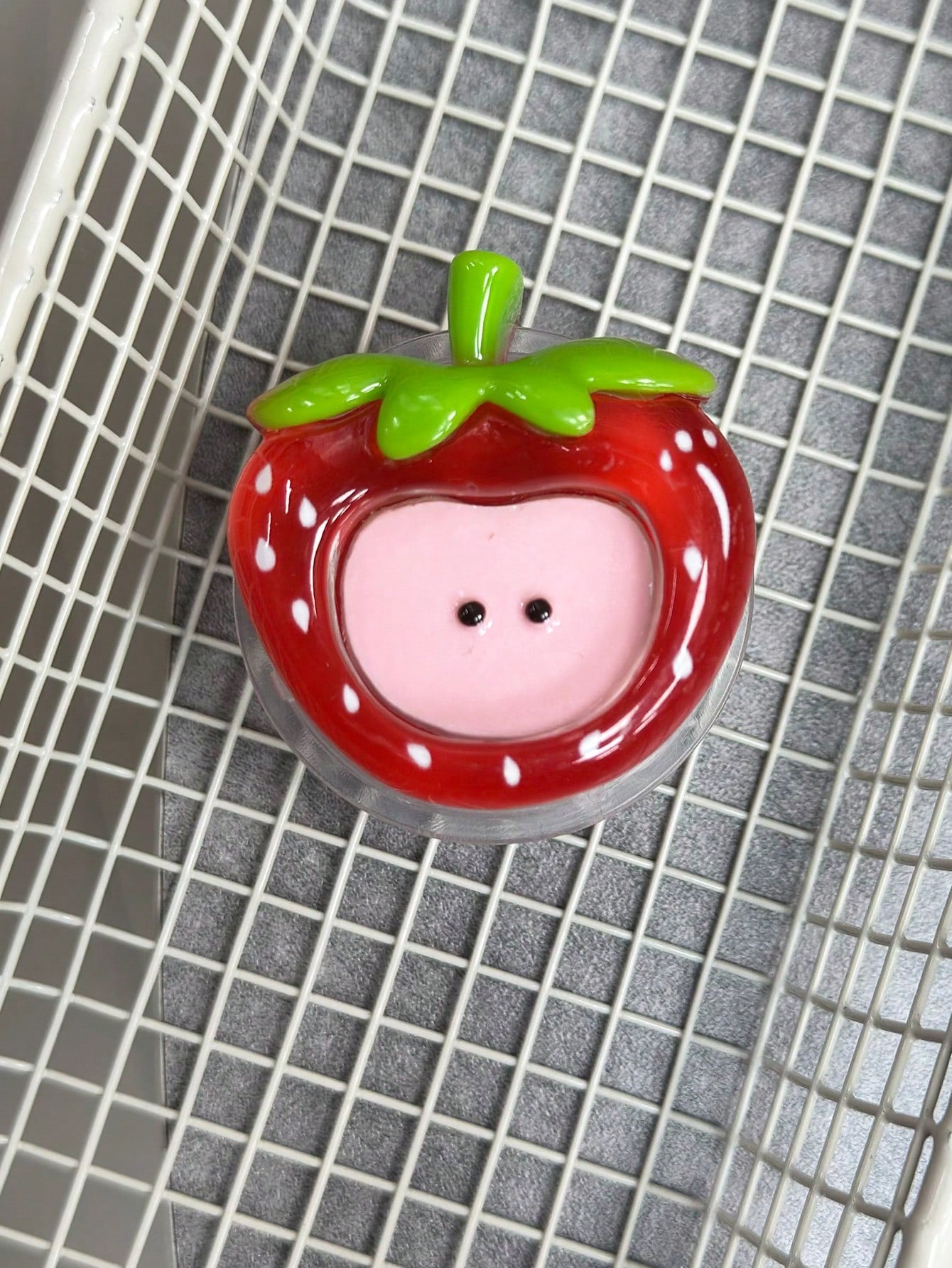 Adjustable Fruit Elements 3D Acrylic Resin Push-Pull 1pc INS Fruit Magnetic Phone Holder, Acrylic Resin Phone Stand, Foldable Portable Air Cushion Phone Holder For Desk Mother's Day Gift Birthday