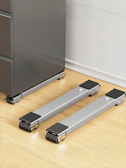 [Adjustable Height Stand] Stable Solution For Moving Appliances! Refrigerator And Washing Machine Adjustable Height Base, Supports Up To 800 Lbs, Equipped With 24 Silent Casters And Locking Mechanism