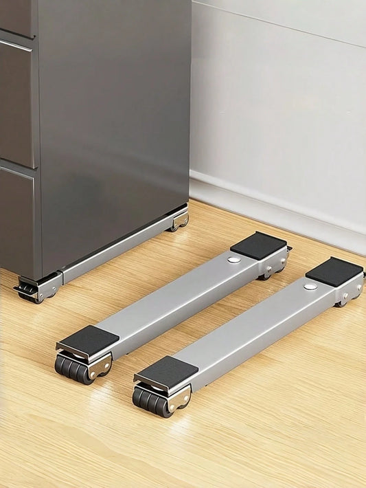 [Adjustable Height Stand] Stable Solution For Moving Appliances! Refrigerator And Washing Machine Adjustable Height Base, Supports Up To 800 Lbs, Equipped With 24 Silent Casters And Locking Mechanism