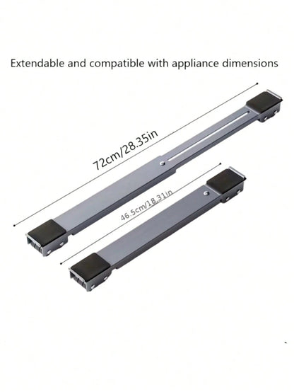 [Adjustable Height Stand] Stable Solution For Moving Appliances! Refrigerator And Washing Machine Adjustable Height Base, Supports Up To 800 Lbs, Equipped With 24 Silent Casters And Locking Mechanism