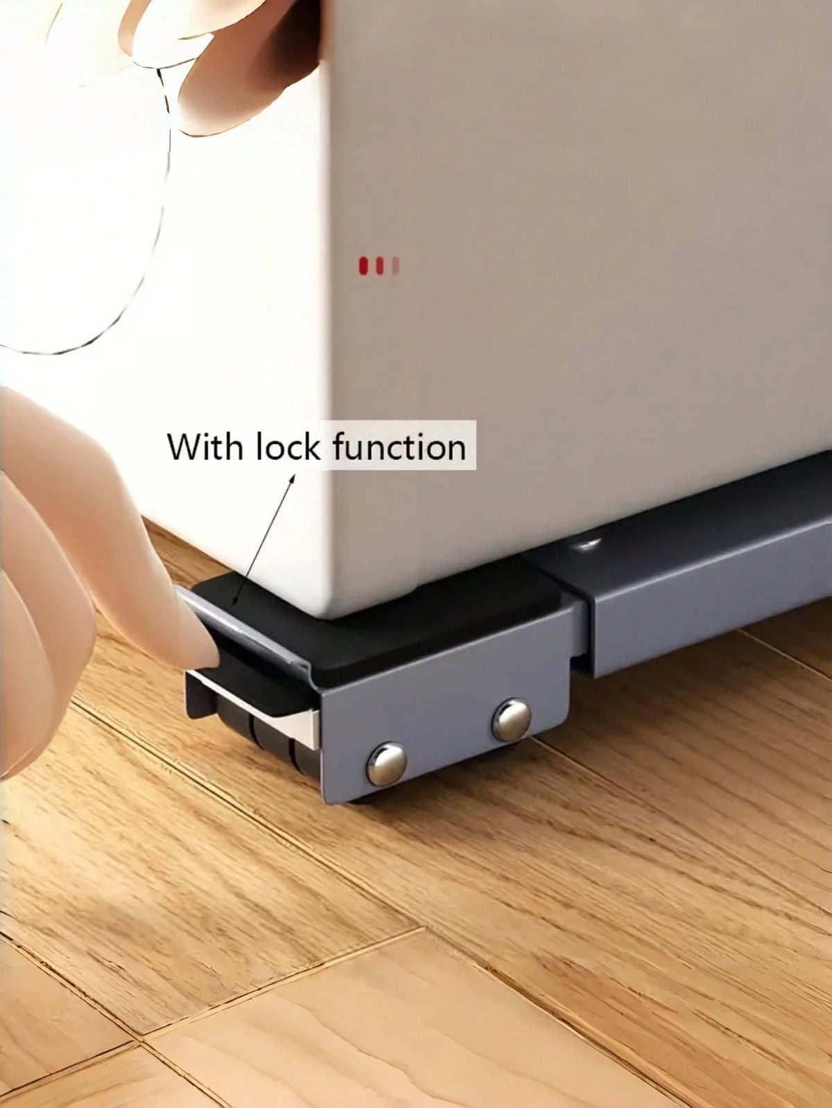 [Adjustable Height Stand] Stable Solution For Moving Appliances! Refrigerator And Washing Machine Adjustable Height Base, Supports Up To 800 Lbs, Equipped With 24 Silent Casters And Locking Mechanism