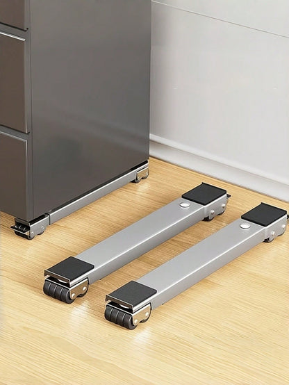 [Adjustable Height Stand] Stable Solution For Moving Appliances! Refrigerator And Washing Machine Adjustable Height Base, Supports Up To 800 Lbs, Equipped With 24 Silent Casters And Locking Mechanism