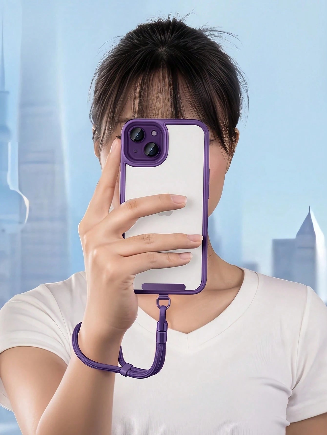 Adjustable Wrist Strap Phone Lanyard, 360° Tangle-Free Universal Phone Lanyard, 2026 New Model With Reinforced Fabric Clip Anti-Lost Anti-Drop Self-Locking Cord, Suitable For Outdoor Hiking Travel Spo