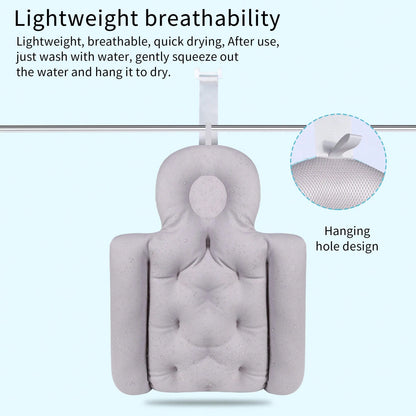 Adult Bath Pillow For Bathtub, Full Body Mat Quick Dry Ergonomic Headrest Cushion
