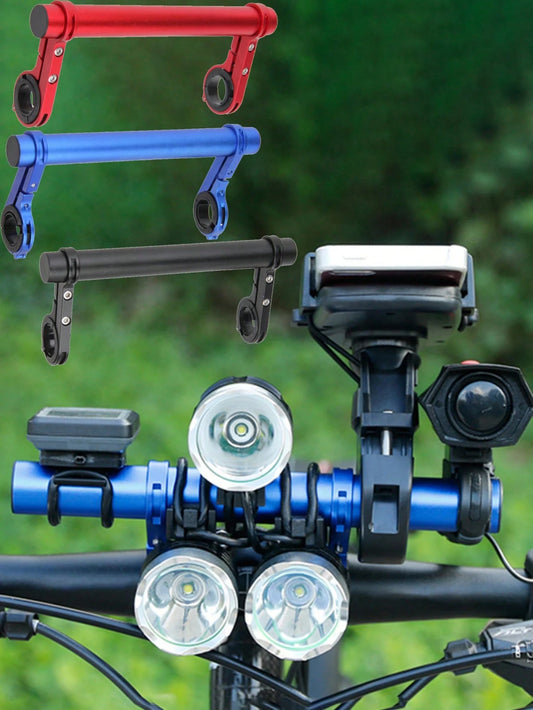 Aluminum Alloy Extension Bracket Set- Multi-Function Bicycle Light And Meter Mount, Easy Installation, Bicycle Clip-On Frame Accessory, Shockproof Fixing, Universal