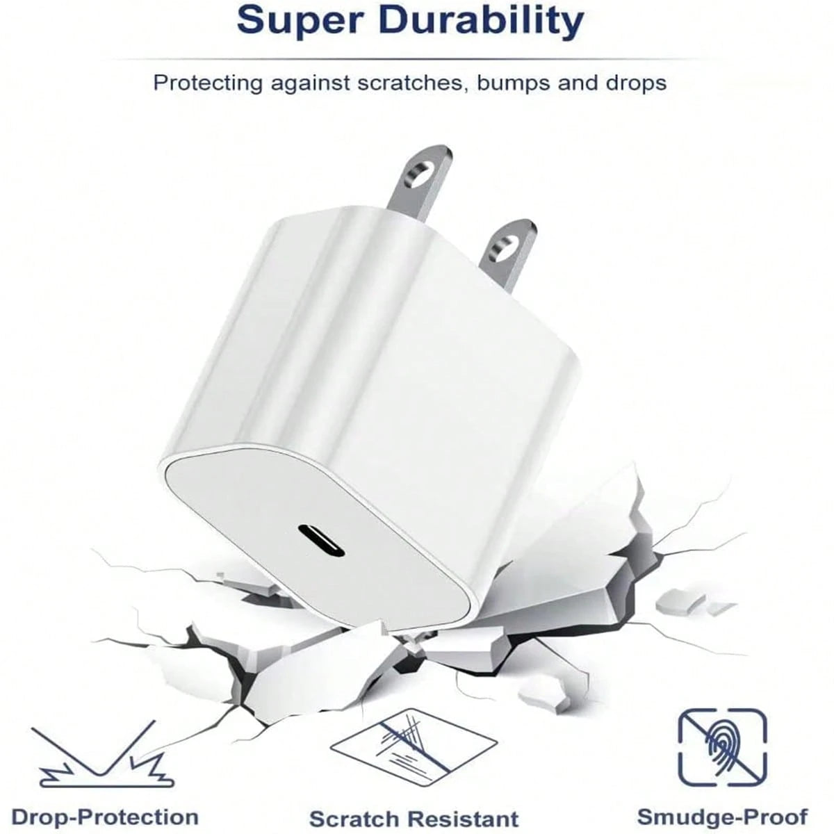 Apple Fast Charging Kit 20W USB-C Fast Charging Adapter + 3.3FT/100CM Long High-Efficiency Data Transfer Charging Cable USB-C To Lightning, Compatible With IPhone 14 13 12 Series Portable Charger Set