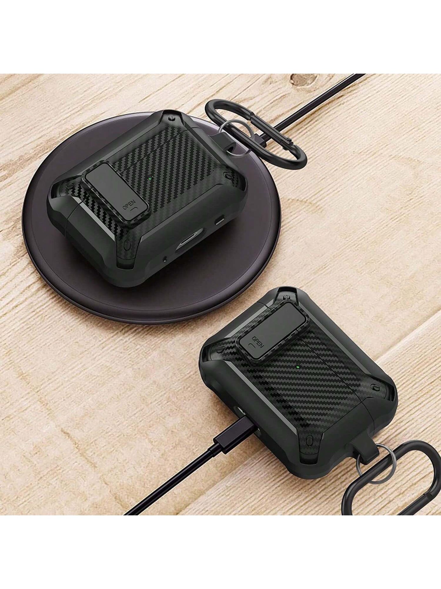 Apple Men Solid Case With Secure Lock Compatible With AirPods Compatible With Airpods1/2 AirPods Pro